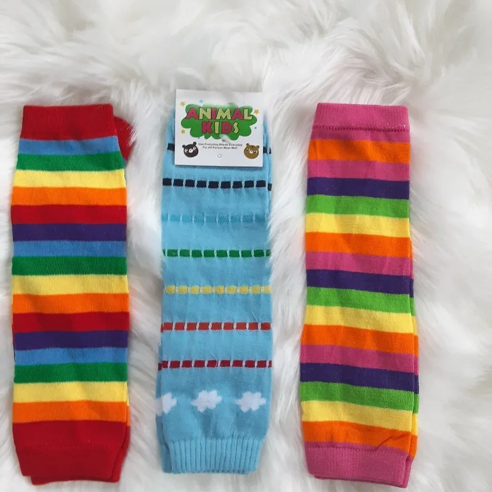 Summer Baby Leg Warmers 3 Pack Leg Protectors New